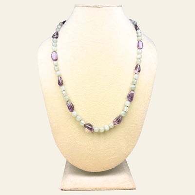 Rose Quartz and Rhodonite Necklace