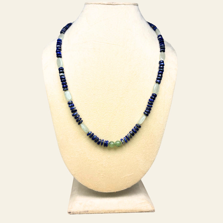 Lapis Lazuli and Green Aventurine Necklace