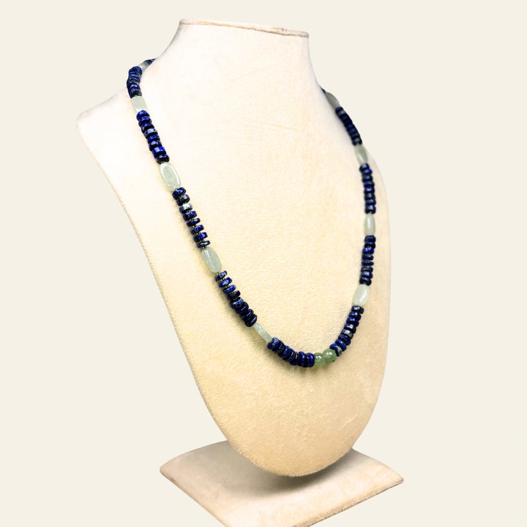 Lapis Lazuli and Green Aventurine Necklace