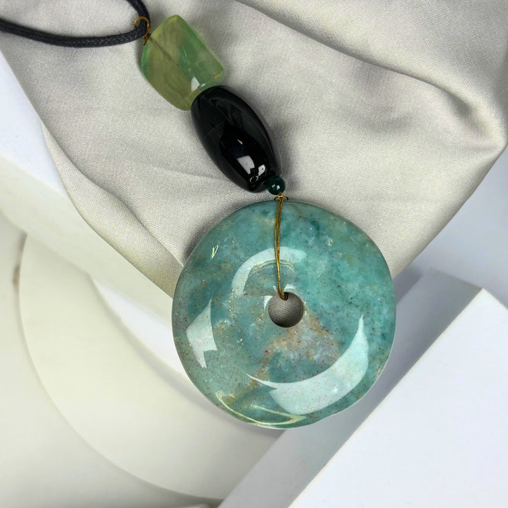 Amazonite, labradorite smoky quartz gemstones