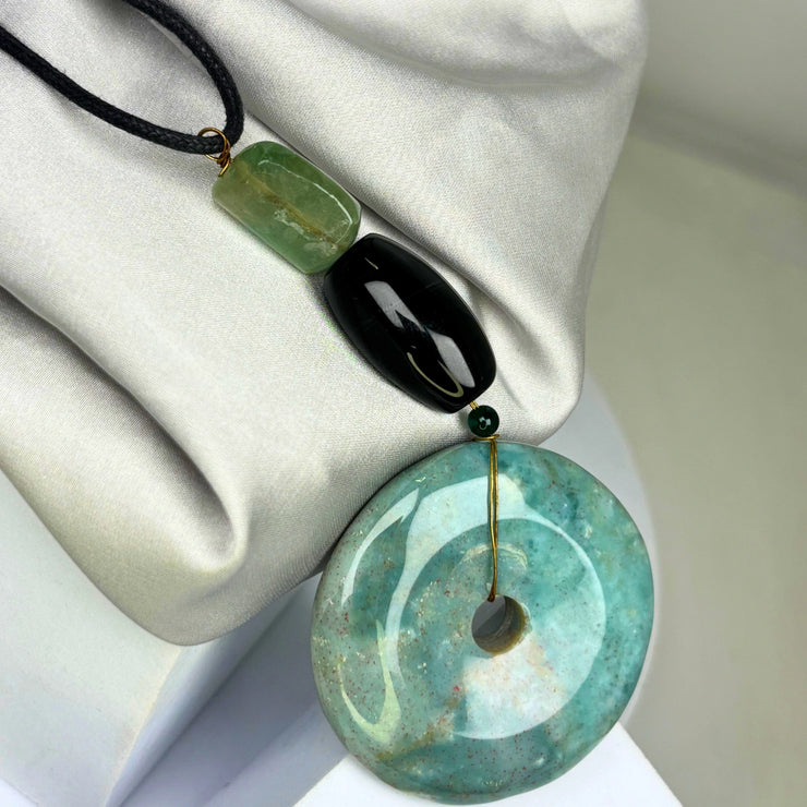 Amazonite, labradorite smoky quartz gemstones