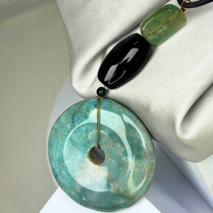 Amazonite, labradorite &amp; smoky quartz gemstones