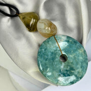 Amazonite,jade stones necklace