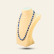 necklace + lapis + lazuli + blue + success + money + power + single + lock + genuine + pure + pearl + white + wedding + casual _ women + jewellery + Annutra