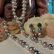 earring+shell+pearl+peace+girls+metal+grey+pink+Annutra