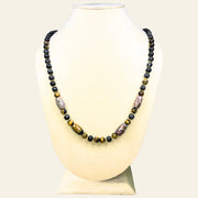 Tiger’s Eye and Black Agate Necklace