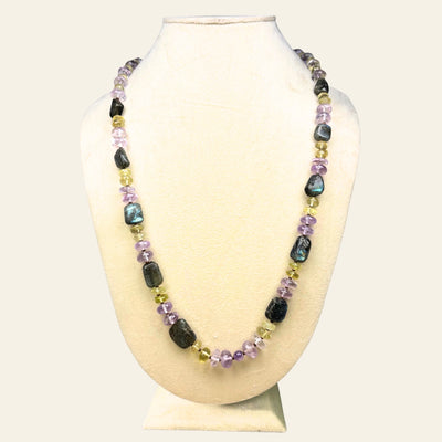 Amethyst and Tourmaline Necklace