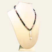 Rhodonite, Jasper, and Rose Quartz  Necklace