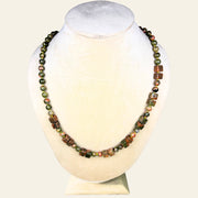 Premium quality Unakite Jasper beads necklace