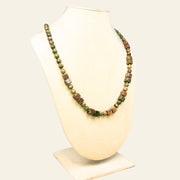 Premium quality Unakite Jasper beads necklace
