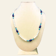 Pearl and Lapis Lazuli Necklace