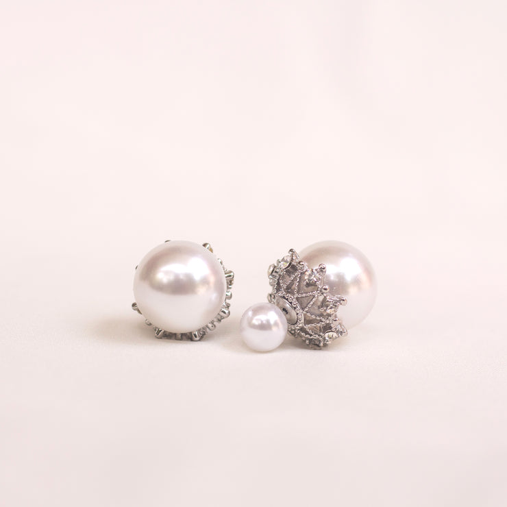 shell_pearl_silver_earring_round_mix_metal_annutra