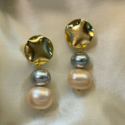 shell + pearl + earring + golden + silver + grey + cream + pure + chic + casual + formal + wedding + INR + 650 + under 1000 + Annutra