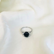 black_onyx_ring_cubic zirconia_silver_gift_protect_annutra