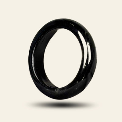 Midnight Guard Ring_black_ring_stone_black_agate_protection