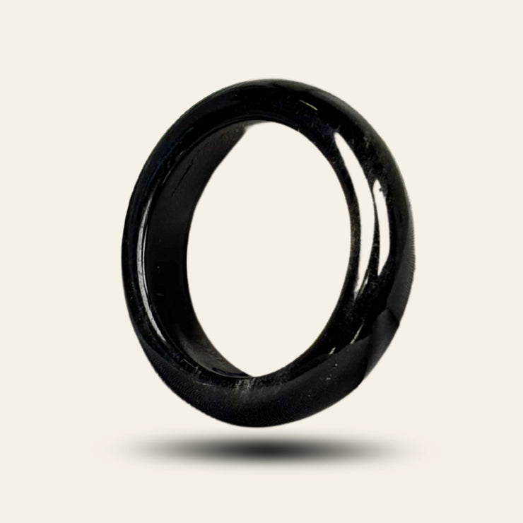 Midnight Guard Ring_black_ring_stone_black_agate_protection