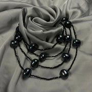 black+spinel+shell+pearl+necklace+clarity+beautiful+genuine+ladies+unisex+annutra