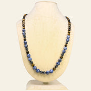 Ocean_&_Earth_Necklace_tiger_eye_peace_calm_modern_lapiz_lazuli