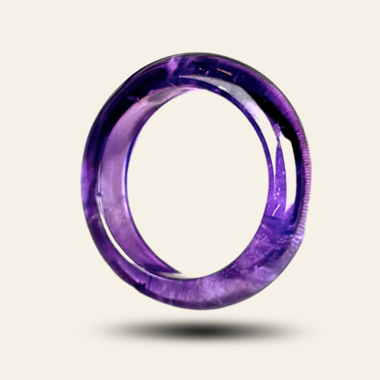 Purple ring_clarity_genuine_amethyst_peace_protect_calm_intuitions_spiritual