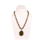 green_necklace_cheap_unakite_stone_genuine_gift_mother_women_annutra