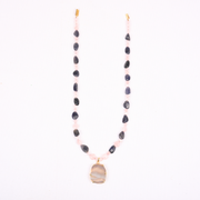 necklace_gift_mother_cheap_good_genuine_stones_chunky_rose quartz_pink_chalcedony_grey_annutra