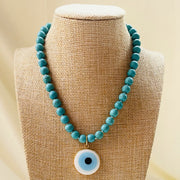 Turquoise_agate_blue_necklace_peace_stability_protect_evil eye_annutra