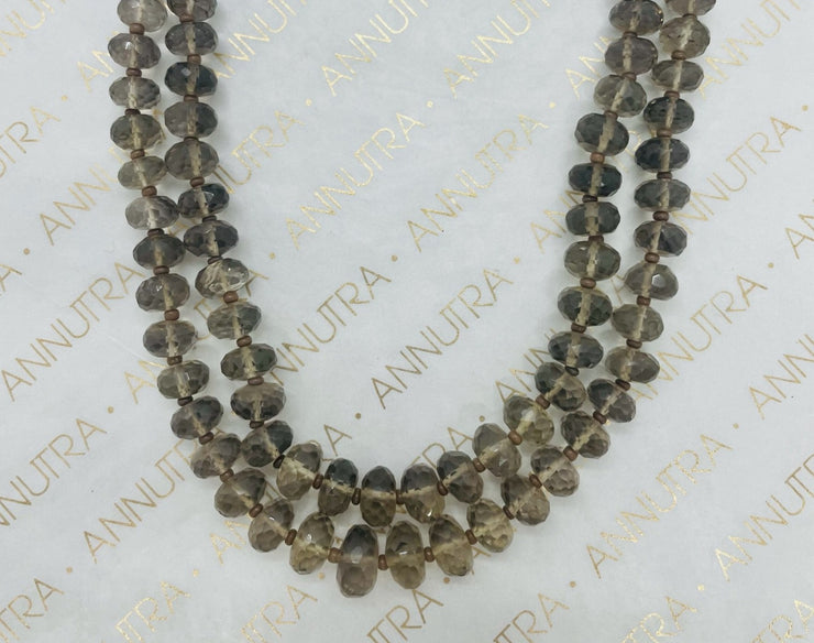 smoky quartz_black_grey_necklace_diamond cut_calm_peace_annutra