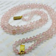 rose_quartz_pink_necklace_love_relation_peace_passion_diamond cut_annutra