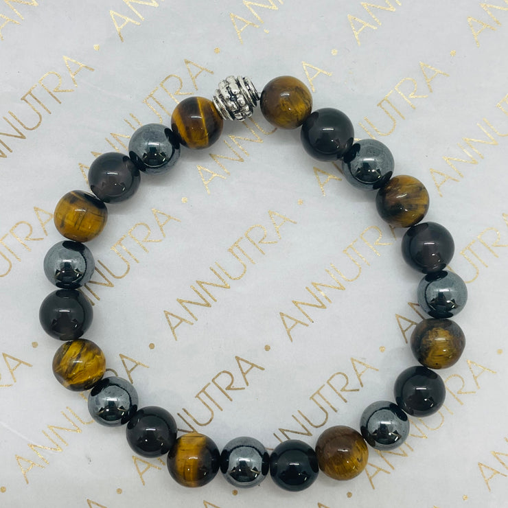 tigers eye_smoky quartz_hematite_brown_black_bracelet_focus_luck_calm_annutra